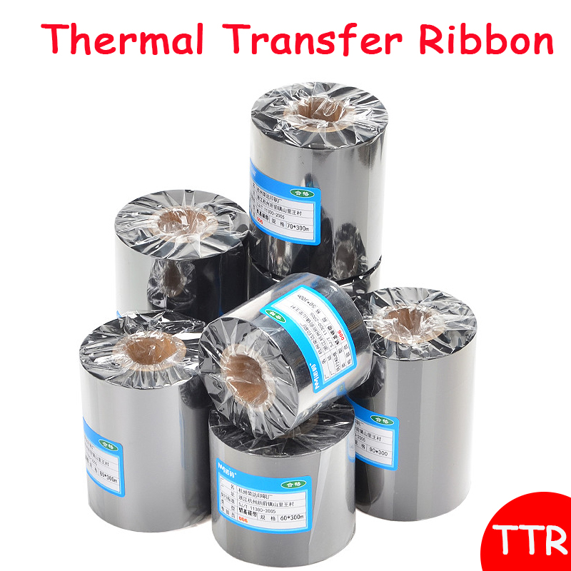 Thermal Transfer Ribbon 110Mm - TTR wosk żywica termotransferowy rolka wstążki