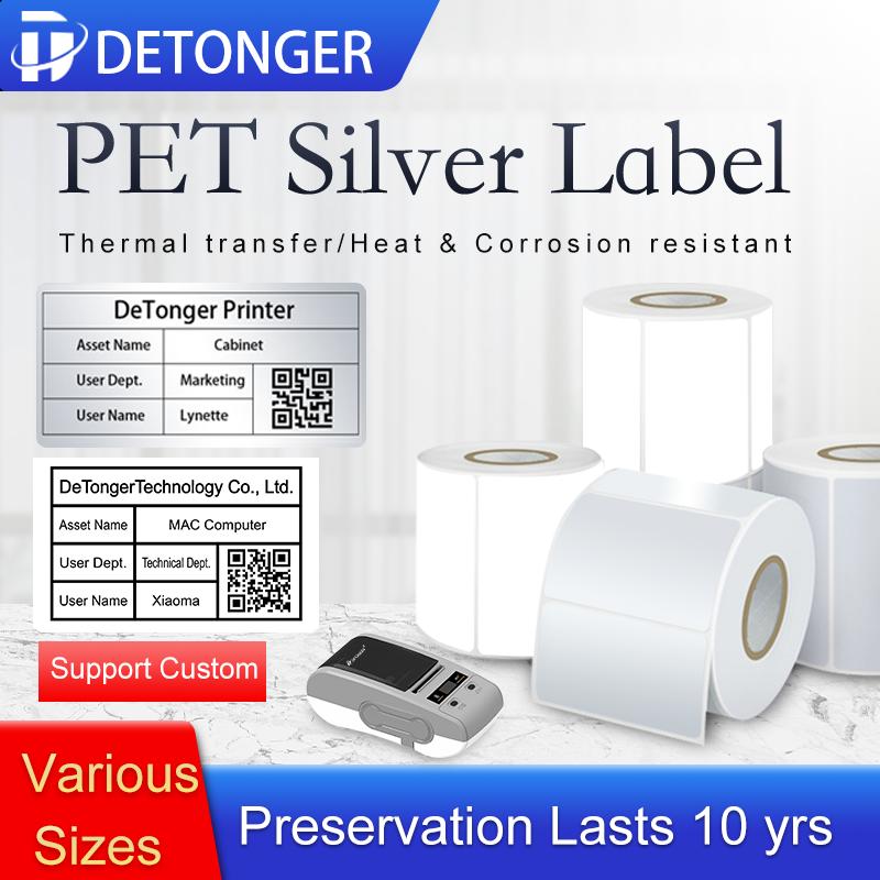 Barcode Label Printer Industrial - Etykiety PET do drukarek termotransferowych –