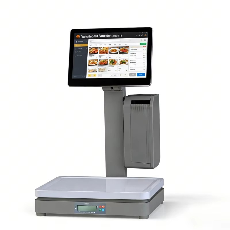 Weighing Scale Label Printer - Waga sklepowa z ekranem dotykowym, system