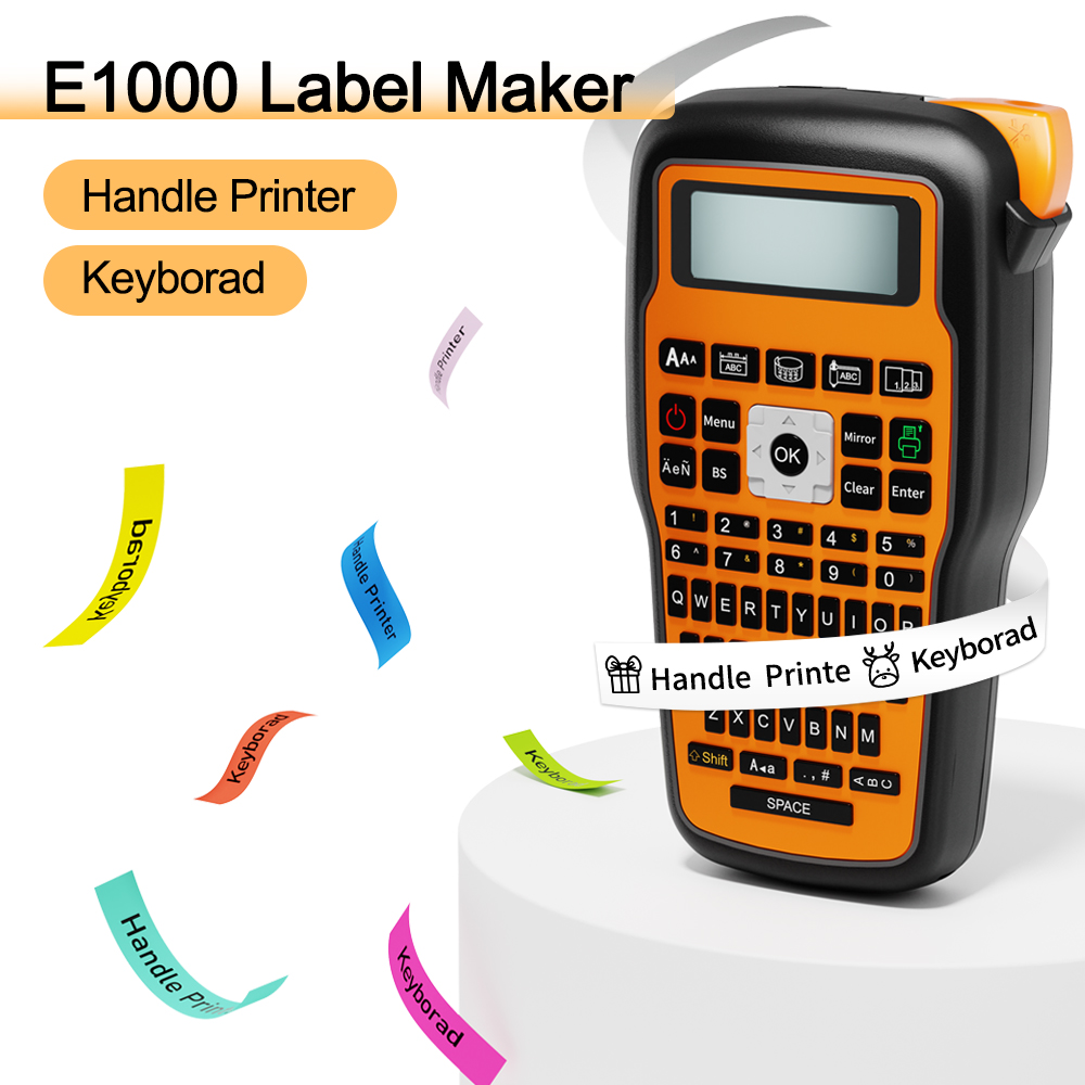 Barcode Label Printer Industrial - Drukarka etykiet E1000 PRO TZ231 Taśma