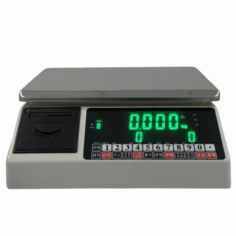 Weighing Scale Label Printer - Inteligentna waga elektroniczna 15kg 0.5g 30kg