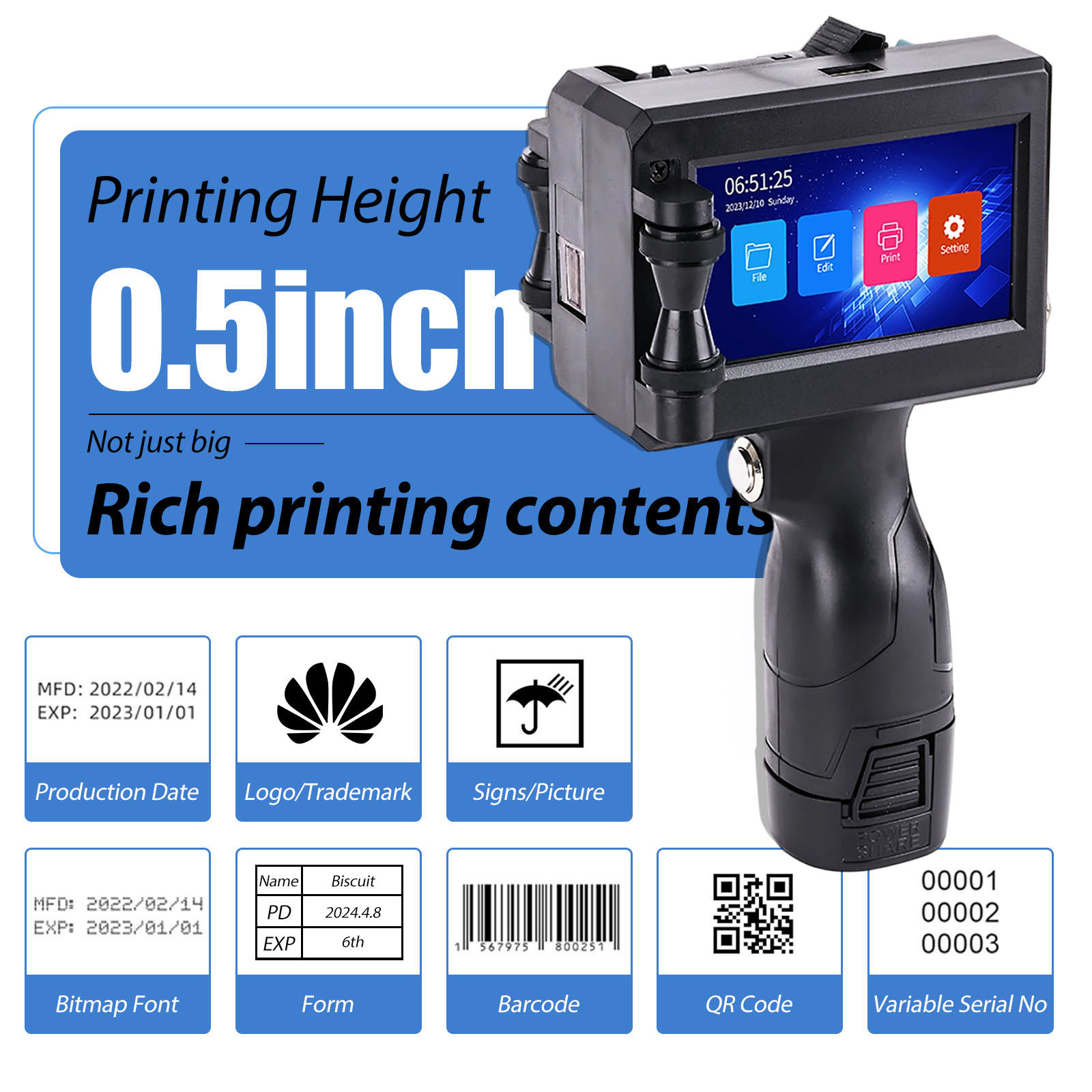 ZM-C10 – przenośna, ręczna dru – Coding Machine Date Printer Inkjet recenzja i cena