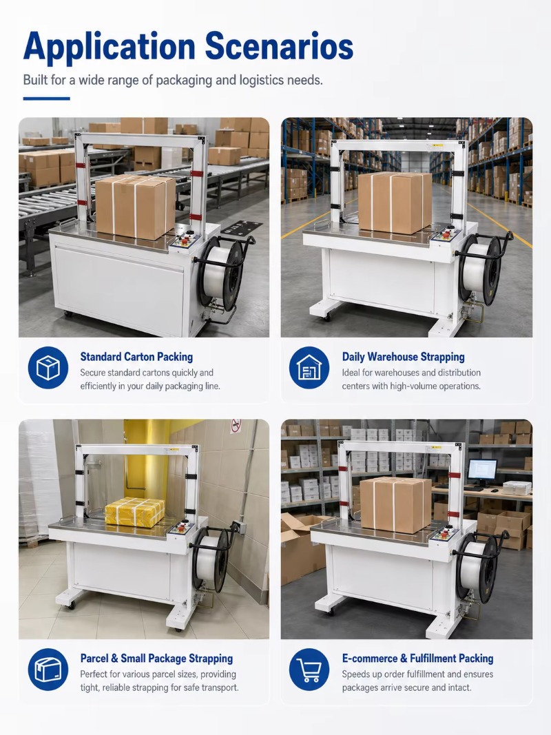 Automatyczna elektryczna maszy – Strapping Machine Pp Band recenzja i cena