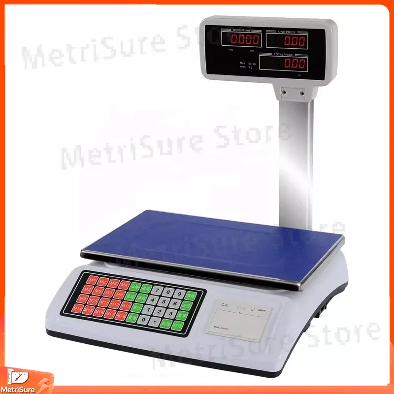 Waga cyfrowa z drukarką etykie – Weighing Scale Label Printer recenzja i cena