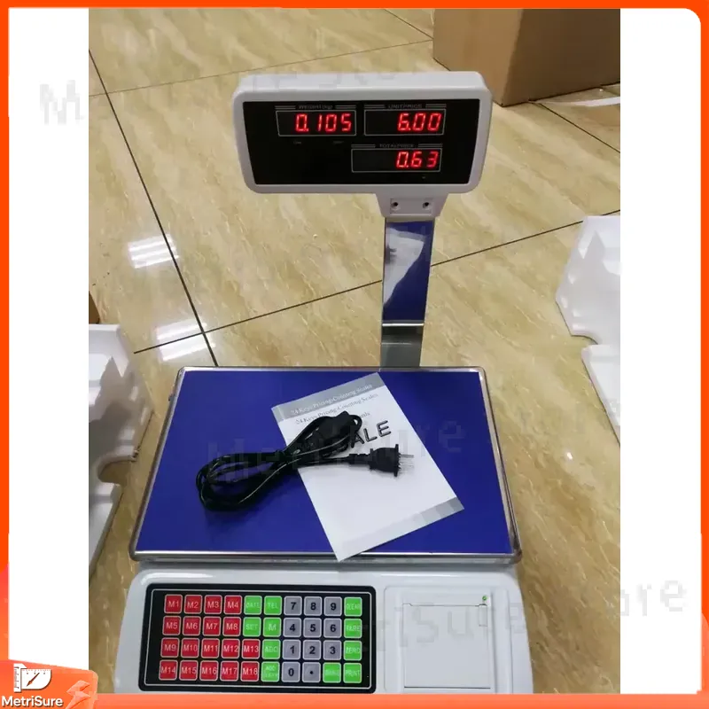 Waga cyfrowa z drukarką etykie – Weighing Scale Label Printer recenzja i cena