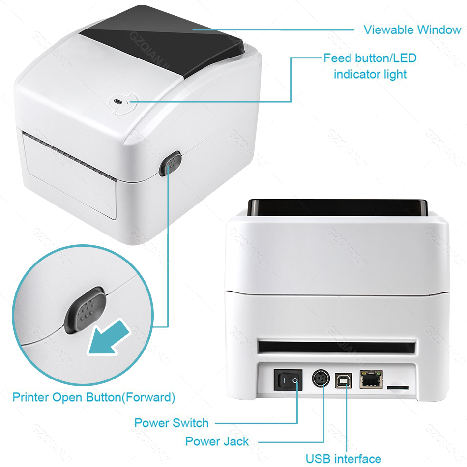 XP-420B etykieta transportowa  – Barcode Label Printer Industrial recenzja i cena